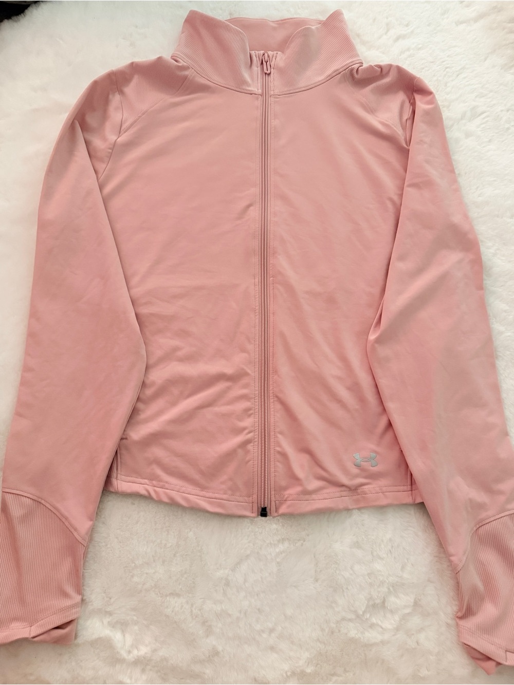 Under Armour Light Pink Women's Full-Zip Athletic Jacket